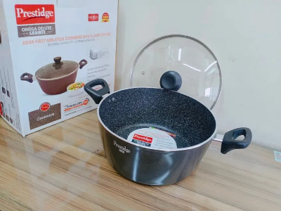 Picture of Prestidge Casserole 26cm Marble Coting With Lid And Induction Bottom Marble Coating Casserol.