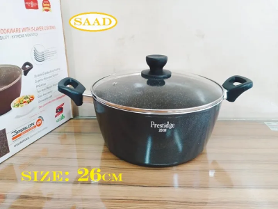 Picture of Prestidge Casserole 26cm Marble Coting With Lid And Induction Bottom Marble Coating Casserol.