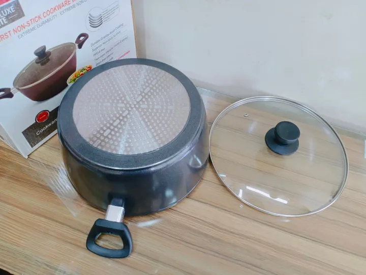 Picture of Prestidge 28Cm Marble Coating Deluxe Non Stick Casserole. Casserole With Lid And Induction Bottom. 