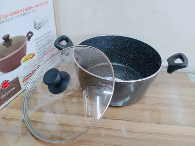 Picture of Prestidge 28Cm Marble Coating Deluxe Non Stick Casserole. Casserole With Lid And Induction Bottom. 