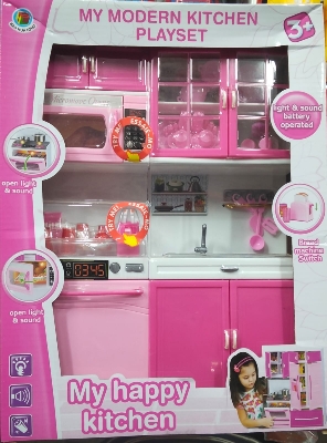 Picture of Big Hello Kitty Modern Kitchen Set , Baby girls kids love home kitchen