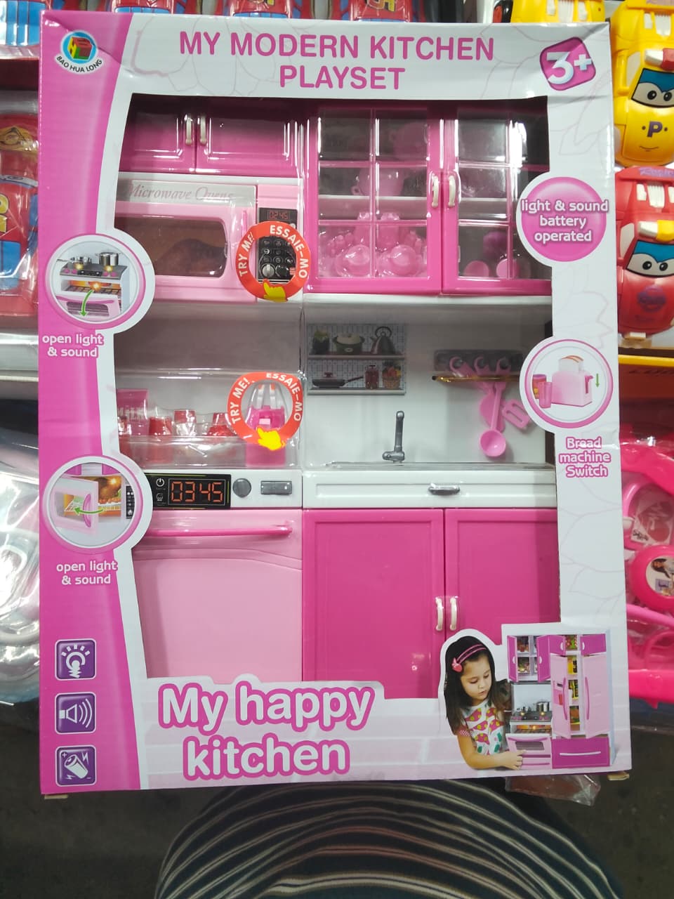 Picture of Big Hello Kitty Modern Kitchen Set , Baby girls kids love home kitchen