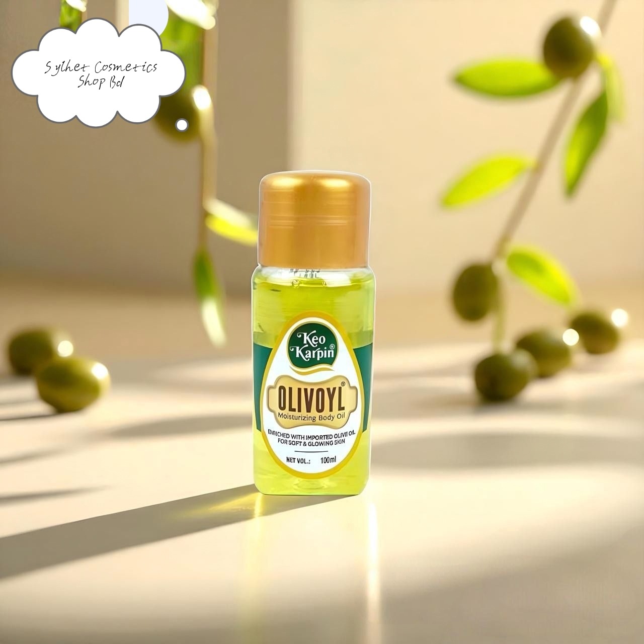 Picture of Skin care Keo Karpin Olivoyl Moisturising Body Oil used for male/female - 100ml Indian