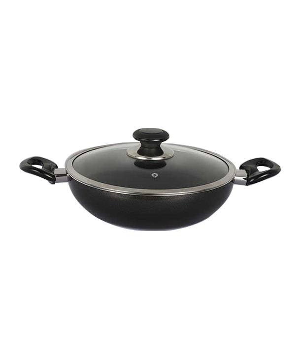 Picture of Test Product - Topper Non-Stick Glamour Karai with Lid (Ash) -30 CM 