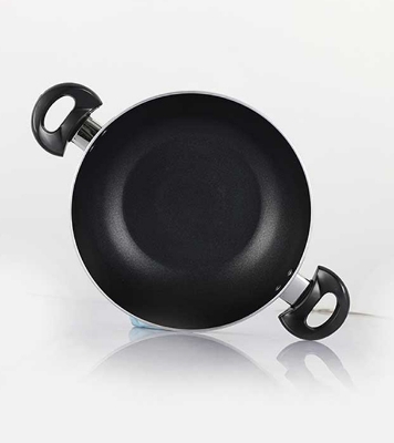 Picture of Test Product - Topper Non-Stick Glamour Karai with Lid (Ash) -30 CM 