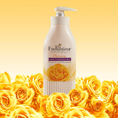 Picture of International Malaysian Product Enchanteur Perfume body lotion Charming Satin Smooth Aloe vera & Olive Butter For Used male /female 500 Ml