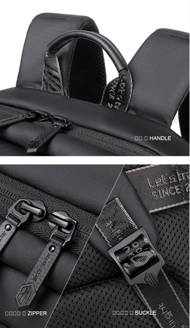 Picture of Arctic Hunter B00529 Water Resistant Laptop Bag Black