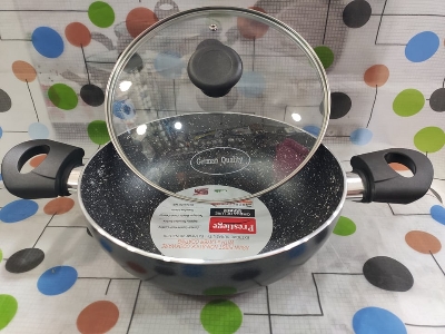 Picture of Prestiege 24cm Marble Coating Non Stick Cookware Korai With Lid,(S)Induction Use Cookware