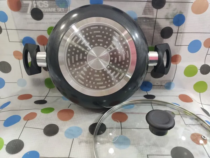 Picture of Prestiege 24cm Marble Coating Non Stick Cookware Korai With Lid,(S)Induction Use Cookware