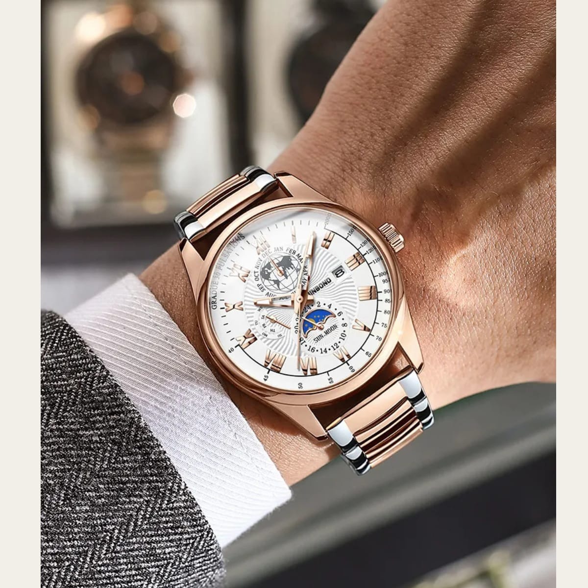 Picture of BINBOND B3982 New Style Silver Men