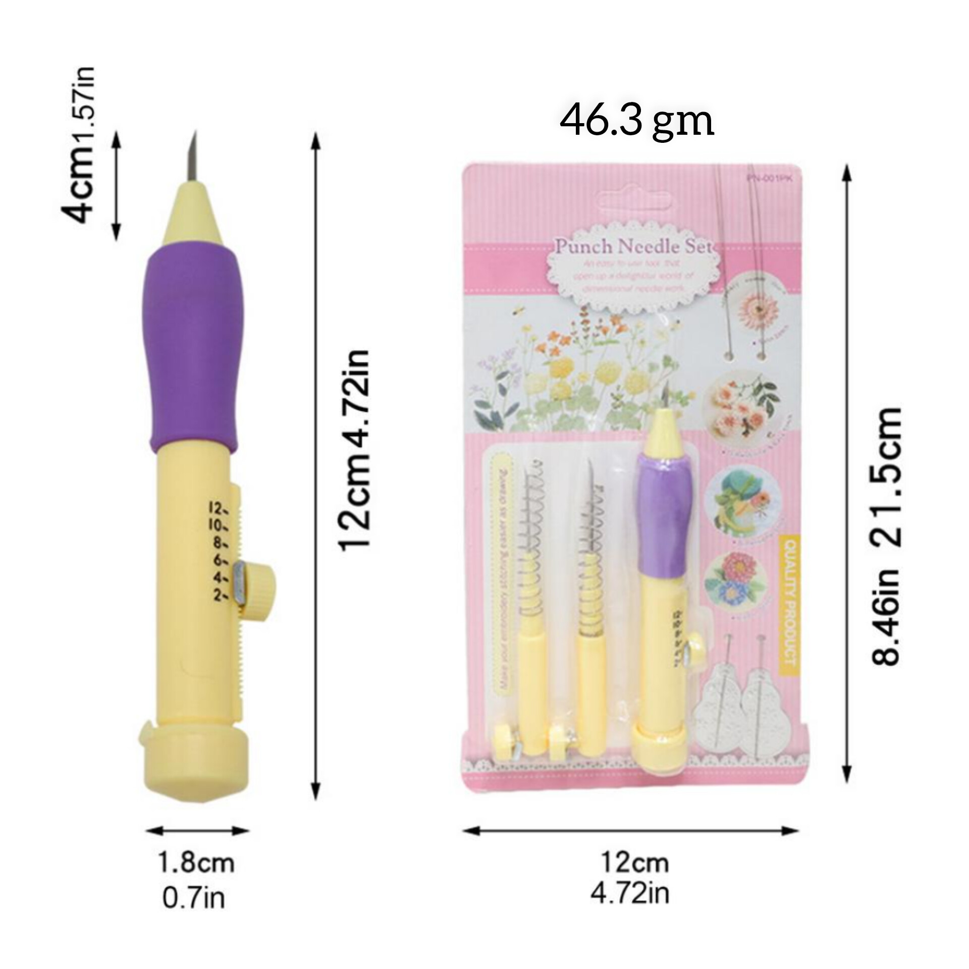 Picture of Beginner Friendly Punch Needle for Beautiful Handmade Embroidery Projects, Compact, Durable, and Easy to Use