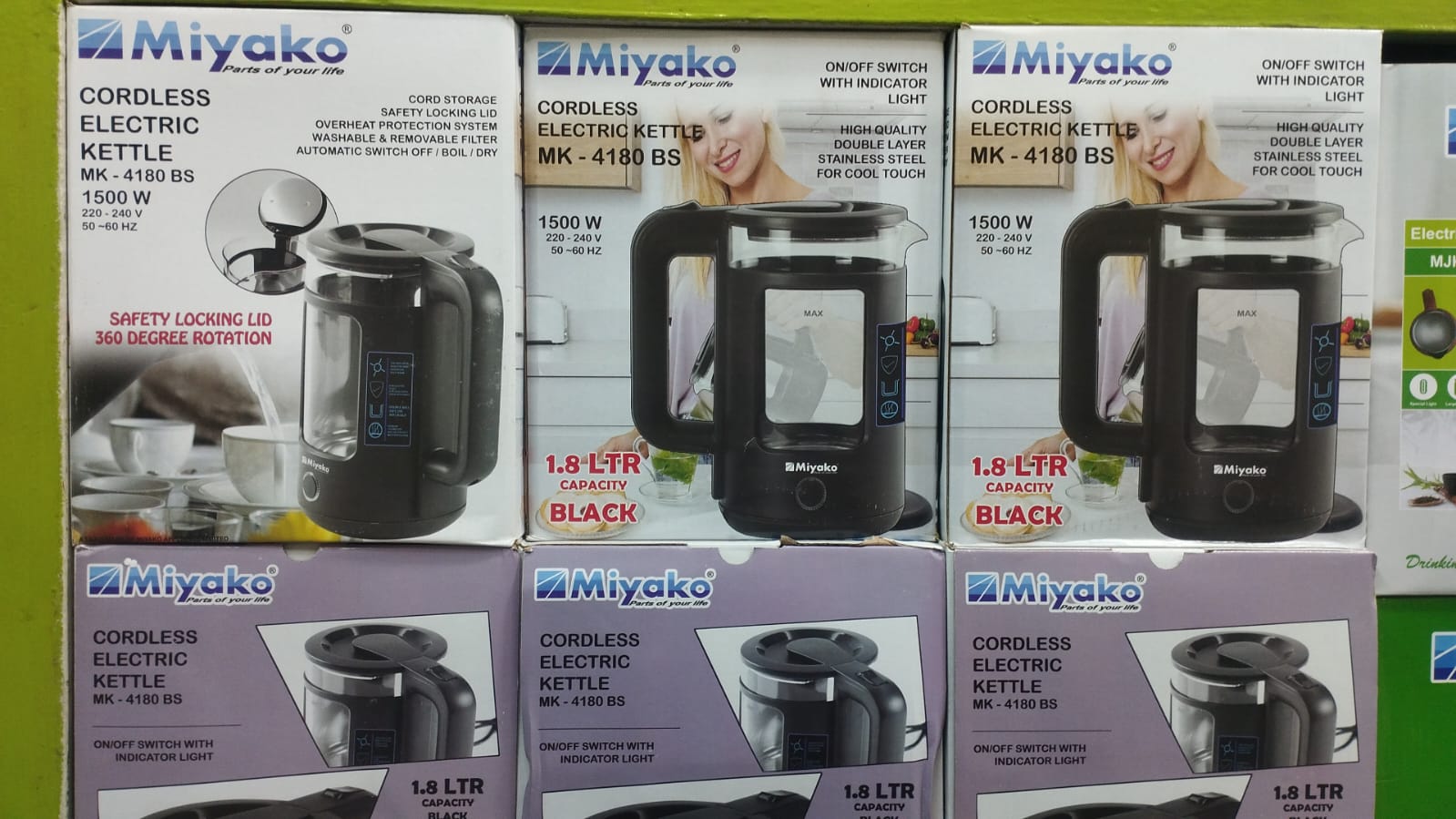 Picture of Miyako 1.8 Liter Electric Kettle MK-4180 BS