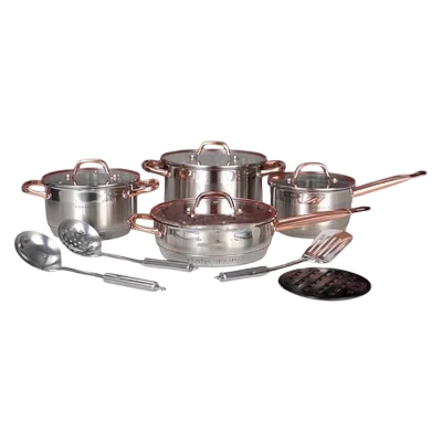 Picture of 8 Pcs  Kaisa Villa Stainless Steel Cookware Set with Lid