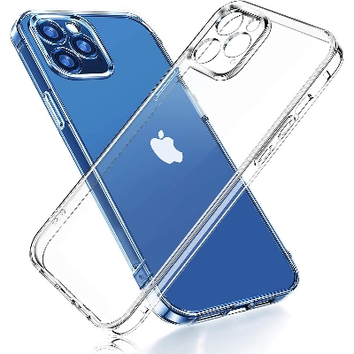 Picture of For iPhone 12 Pro Max Premium Silicone Case Crystal Clear Soft TPU Ultra-Thin Transparent Flexible Protective Mobile Phone Back Cover