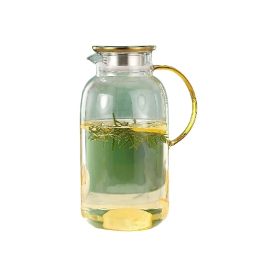 Picture of large size GLASS PITCHER Golden , Heat-Resistant Pitcher GPH 603-2Y,2L