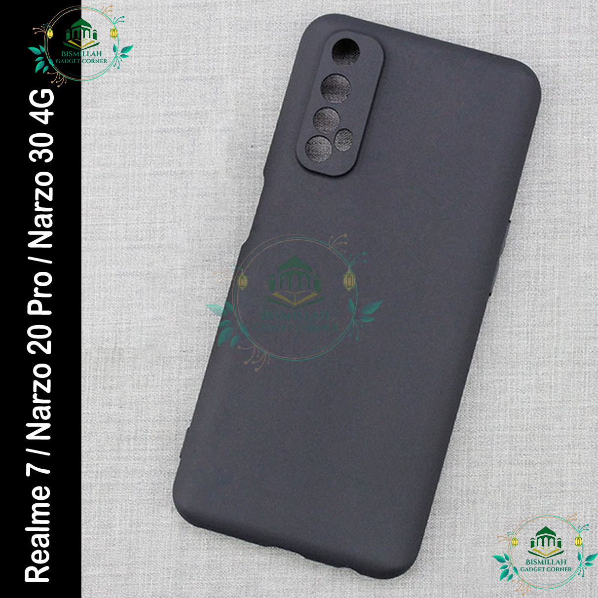 Picture of For Realme 7 / Realme Narzo 20 Pro / Realme Narzo 30 - Luxury Soft Flexible Premium Shockproof Camera Bumper Protective Stylish Silicon Back Cover