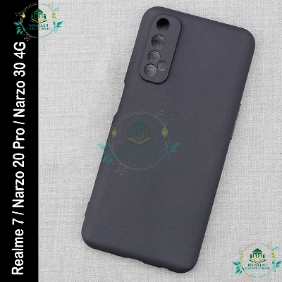 Picture of For Realme 7 / Realme Narzo 20 Pro / Realme Narzo 30 - Luxury Soft Flexible Premium Shockproof Camera Bumper Protective Stylish Silicon Back Cover