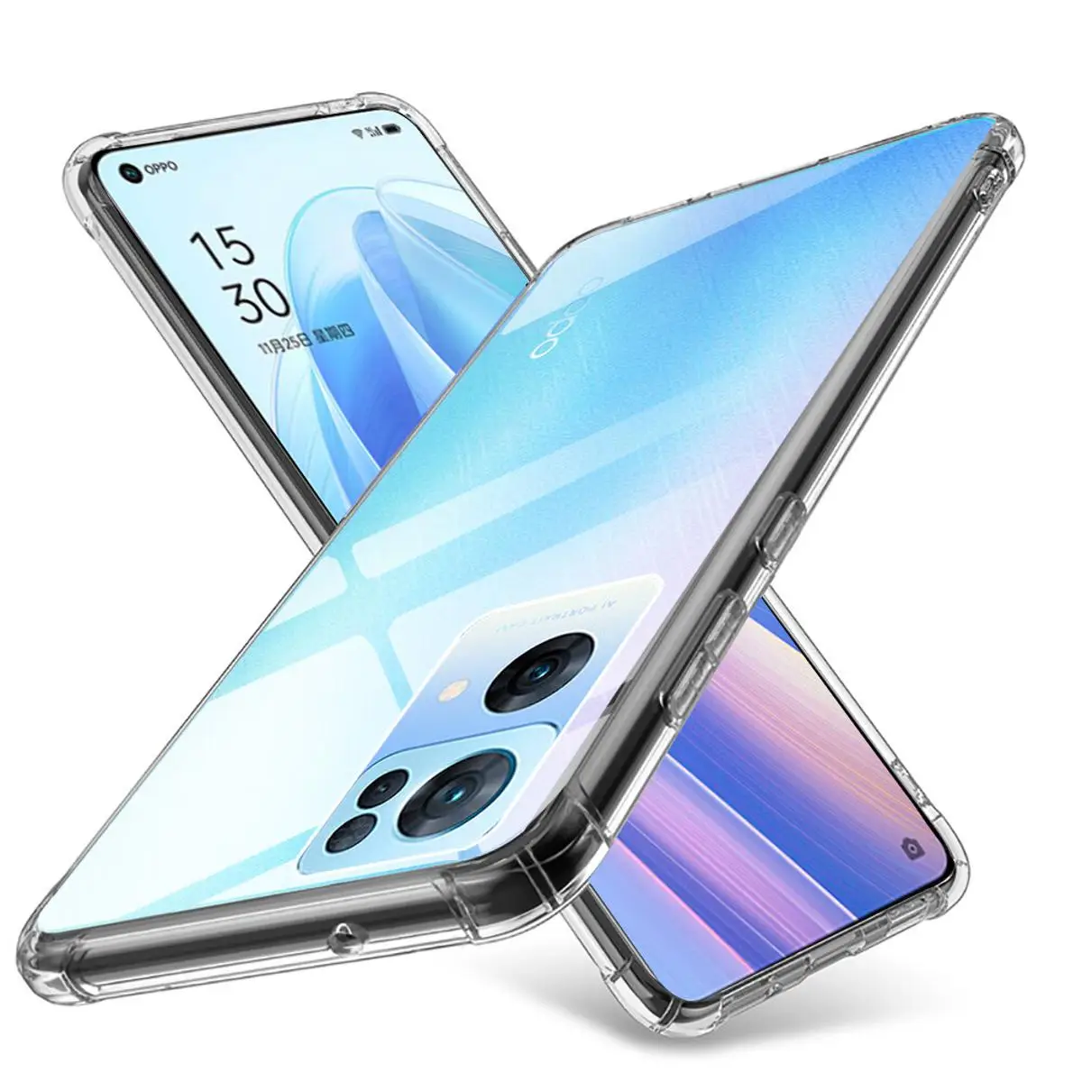 Picture of Oppo Reno 7 Pro (5g) Soft Silicone Transparent Back Cover Full Protection Shock Proof/ Break Proof Reno 7 Pro (5g) Phone Case