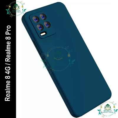 Picture of Premium Liquid Silicone Phone case for Realme 8 / Realme 8 pro (4G) Liquid Silicon Mobile Back Case Soft Silicone Phone Cover