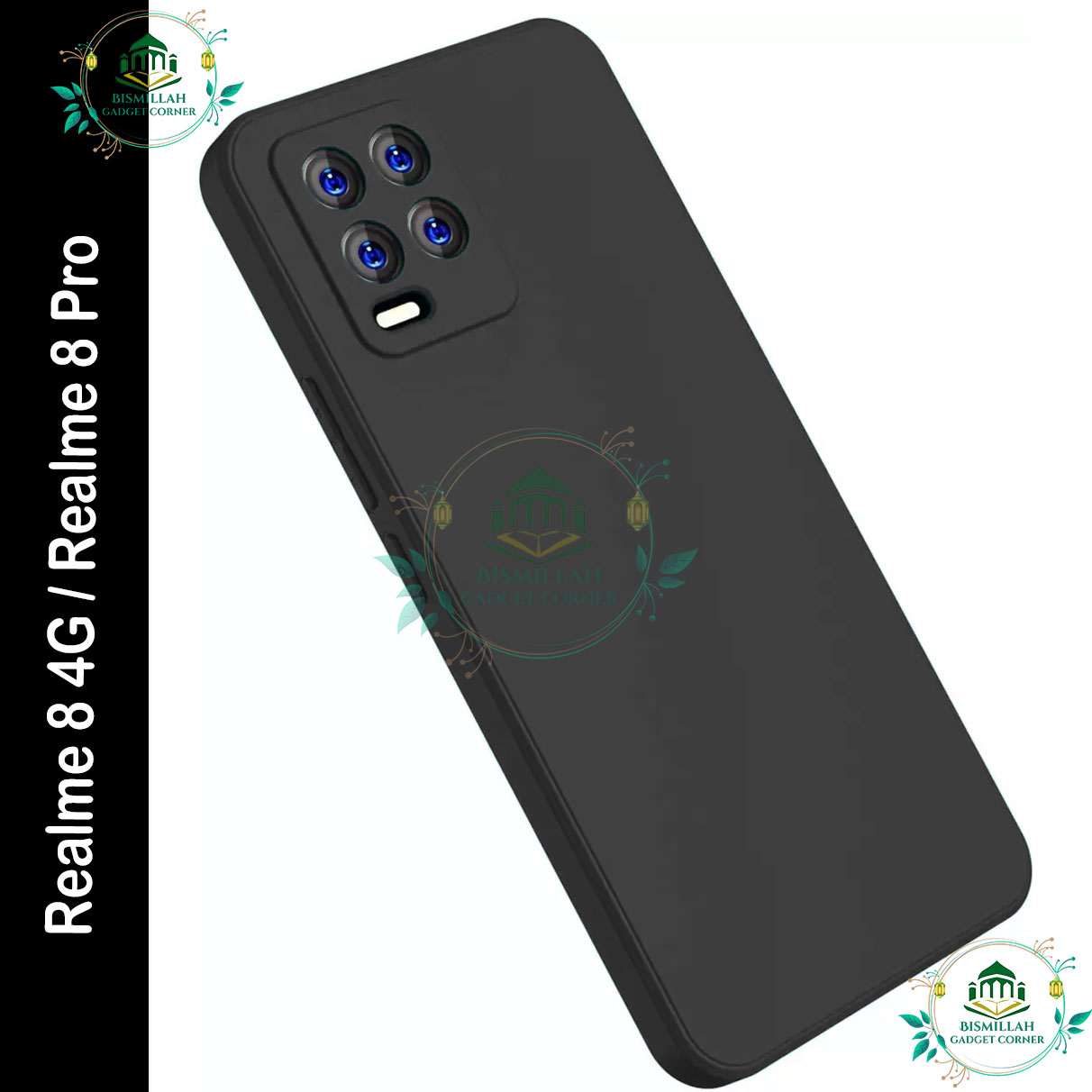 Picture of Premium Liquid Silicone Phone case for Realme 8 / Realme 8 pro (4G) Liquid Silicon Mobile Back Case Soft Silicone Phone Cover