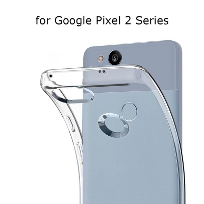 Picture of For Google Pixel 2 Case Slim Fit Soft Clear TPU Shockproof Shell Protective Cover For Google Pixel 2 Case Transparent