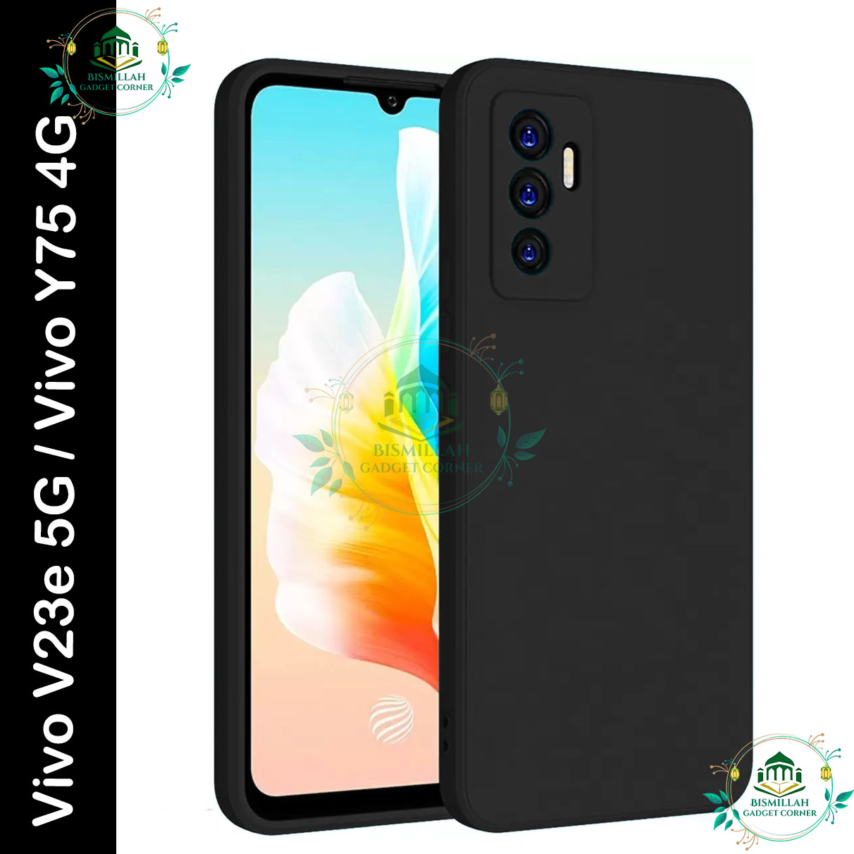 Picture of Phone case for Vivo V23e 5G / Vivo Y75 4G Liquid Silicon Mobile Back Case Soft Silicone Phone Cover