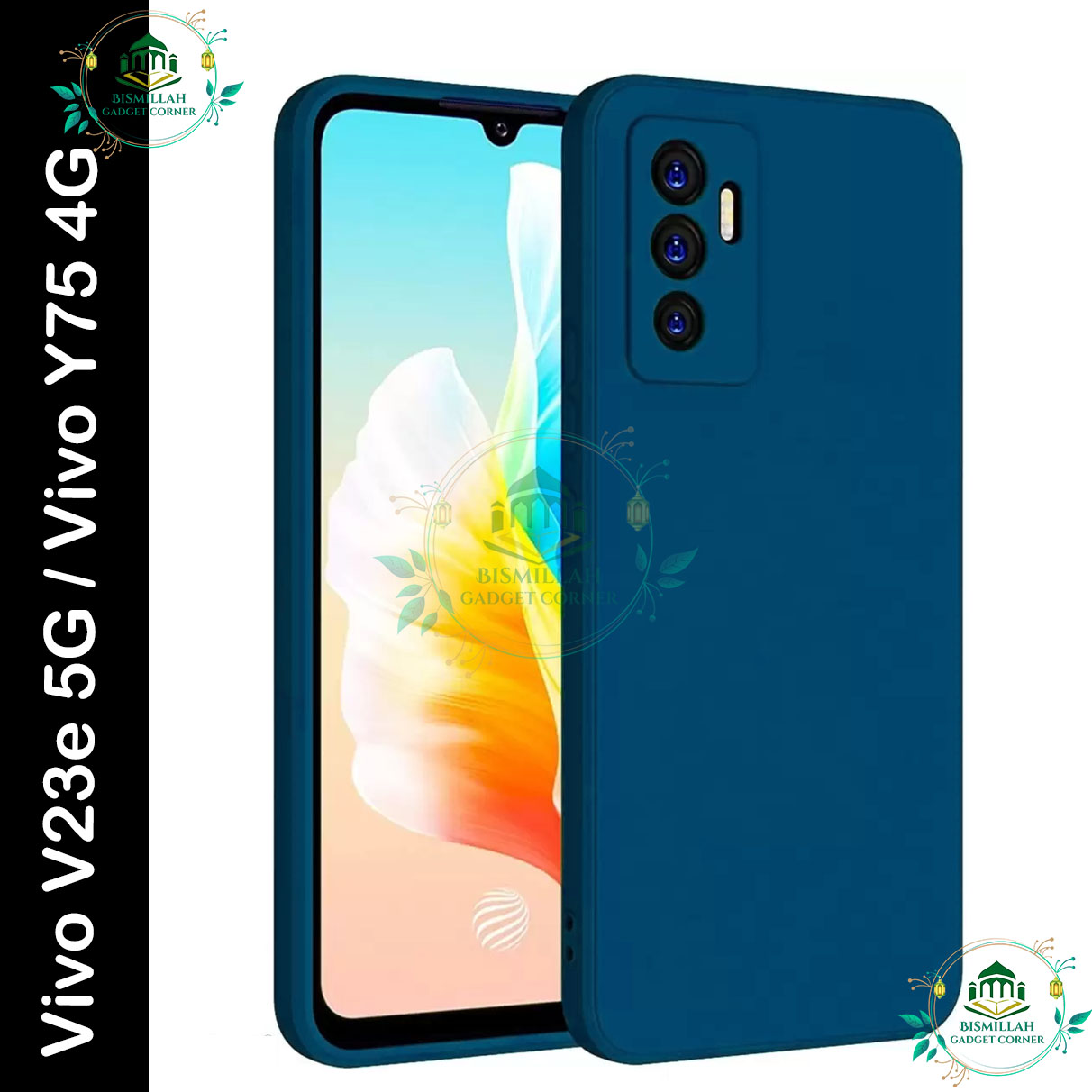 Picture of Phone case for Vivo V23e 5G / Vivo Y75 4G Liquid Silicon Mobile Back Case Soft Silicone Phone Cover