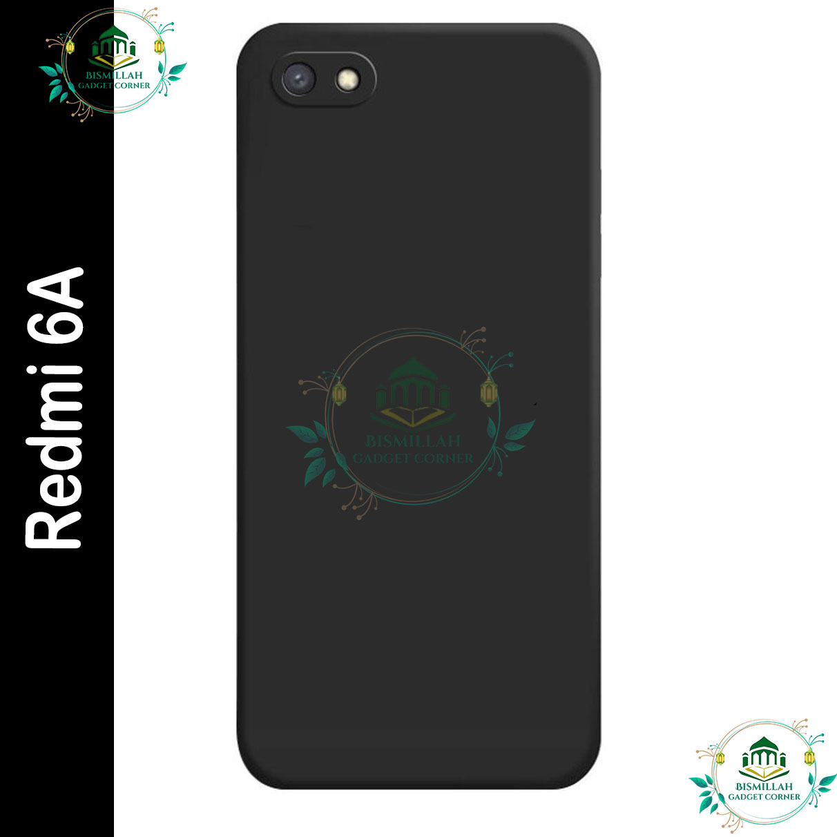 Picture of For Xiaomi Redmi 6A Back Case Liquid Silicone Soft Gel Rubber Shockproof Redmi 6A Back Cover