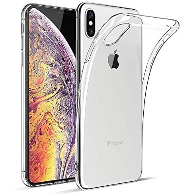 Picture of For iPhone { XS MAX } Premium Silicone Case Crystal Clear Soft TPU Ultra-Thin Transparent Flexible Protective Mobile Phone Back Cover