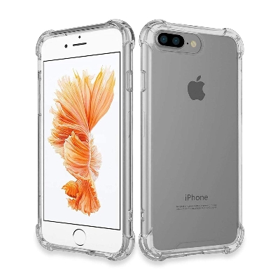 Picture of For Apple iPhone 7 Plus / 8 Plus Premium Silicone Case Crystal Clear Soft TPU Ultra-Thin Transparent Flexible Protective Mobile Phone Back Cover