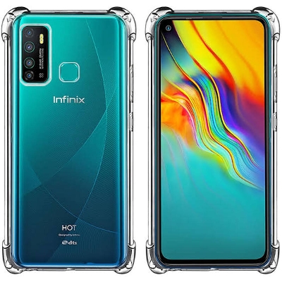 Picture of For Infinix Hot 9 Play Premium Silicone Case Crystal Clear Soft TPU Ultra-Thin Transparent Flexible Protective Mobile Phone Back Cover