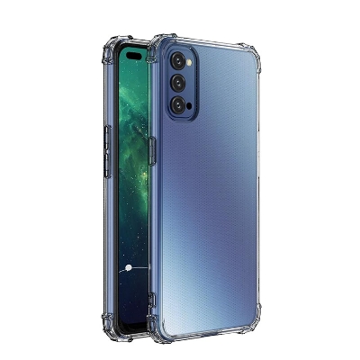 Picture of Oppo Reno 4(4g) Soft Silicone Transparent Back Cover Full Protection Shock Proof/ Break Proof Reno 4(4g) Phone Case