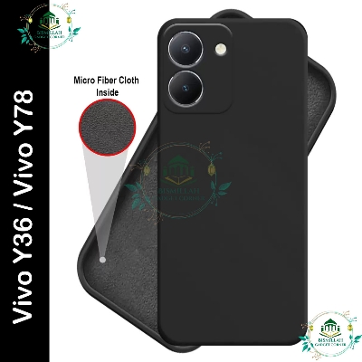 Picture of Back Cover For Vivo Y36 / Vivo Y78 5G / Vivo Y27 5G Cover Edge-Reinforced Shockproof Cushion Back Clear Hybrid Transparent Hard Cover Casing - Camera - Phone Back Cover