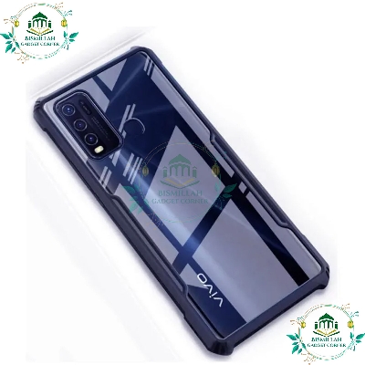 Picture of back cover For Vivo Y30 / Vivo Y50 / Vivo Y30i Edge-Reinforced Shockproof Cushion Back Clear Hybrid Transparent Hard Cover Casing