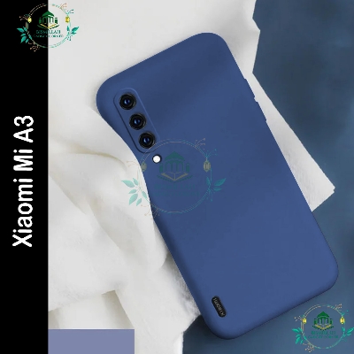 Picture of Premium Liquid Silicone Phone case for Xiaomi MI A3 Liquid Silicon Mobile Back Case Soft Silicone Phone Cover