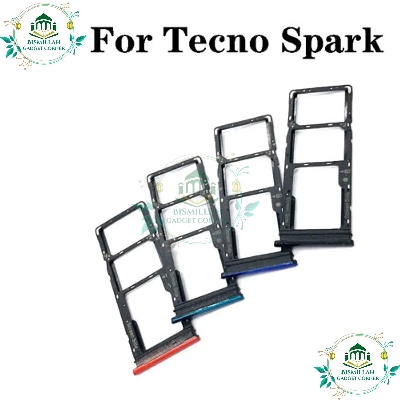 Picture of S.IM Card Holder Tray for Tecno Spark 2 3 4 5 6 Go Pro Air Blue-Black-white-green-Orange