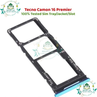 Picture of S.IM Card Holder Tray for Tecno Camon 16 - Blue-black-Green-white