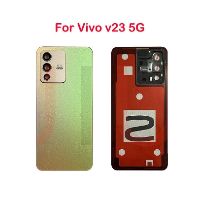 Picture of Back Glass Panel/Casing Door With Camera Lens For Vivo V23 5g backshell
