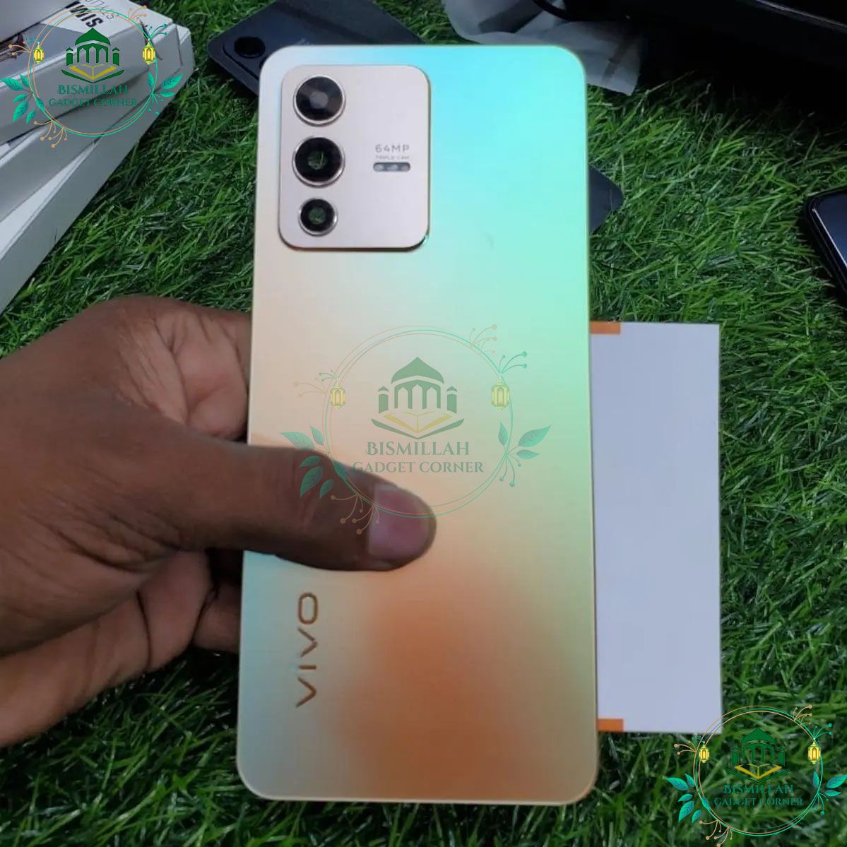 Picture of Back Glass Panel/Casing Door With Camera Lens For Vivo V23 5g backshell