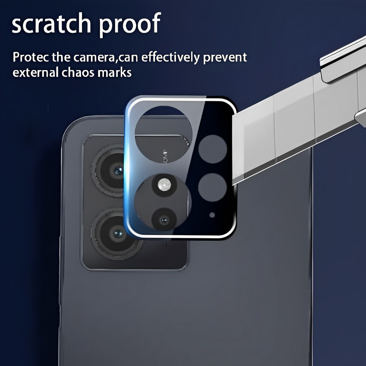 Picture of Xiaomi Redmi Note 12 4G - Black - 9H Ultra Thin Scratch-Resistant Camera Lens Glass Protector