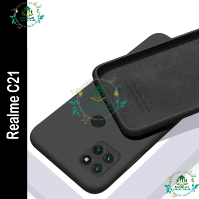 Picture of For Realme C21 Liquid Silicone Soft Gel Rubber Shockproof Cover For Realme C21 Phone Case