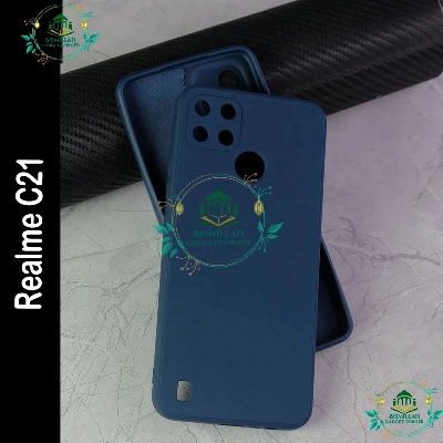 Picture of For Realme C21 Liquid Silicone Soft Gel Rubber Shockproof Cover For Realme C21 Phone Case