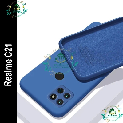 Picture of For Realme C21 Liquid Silicone Soft Gel Rubber Shockproof Cover For Realme C21 Phone Case