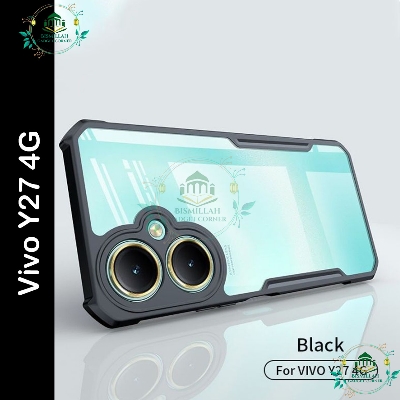 Picture of For vivo Y27 4g back Cases Unique Shockproof Bumper Hard Clear Acrylic Mobile Phone Case vivo Y27 Back Cover