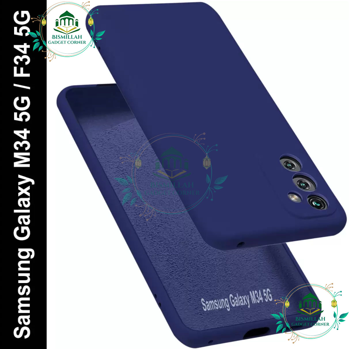 Picture of Premium Liquid Silicone Phone case for Samsung Galaxy M34 5G / Samsung Galaxy F34 5G Liquid Silicon Mobile Back Case Soft Silicone Phone Cover - মোবাইল ফোন - Phoneo