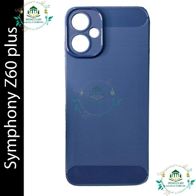 Picture of Carbon Cover for Symphony Z60 Plus Silicone Back Cover With Camera Protection Sleek and Stylish Protection