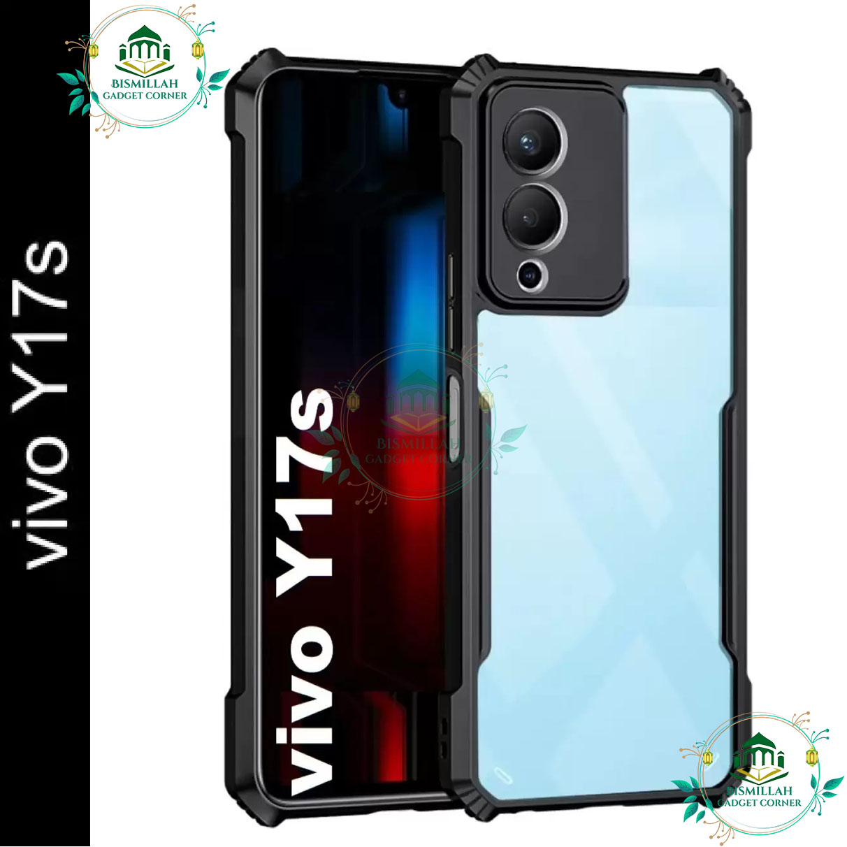 Picture of back cover For Vivo Y17s back case Premium Luxury Protect Back Cover Soft Case