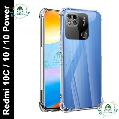 Picture of Transparent back cover For  Xiaomi Redmi 10C,, Xiaomi Redmi 10 Power Luxury transparent Protect Back Cover Soft Case
