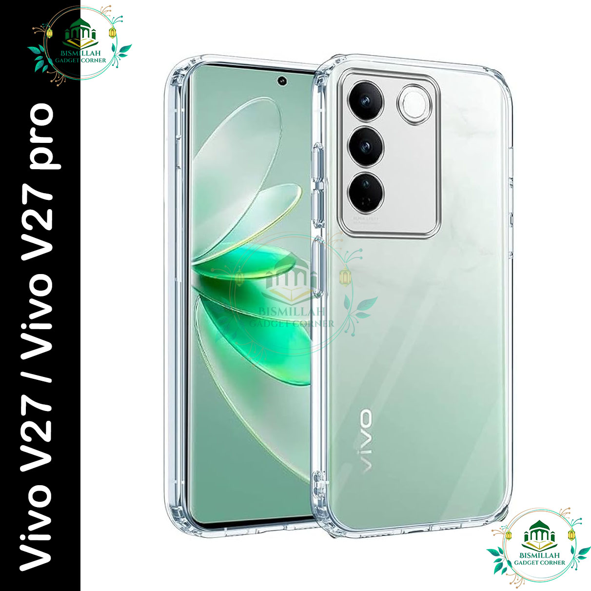 Picture of Premium Phone case for Vivo V27 / Vivo V27 Pro Mobile Back Case Soft Silicone Phone Cover - মোবাইল ফোন - Phoneo