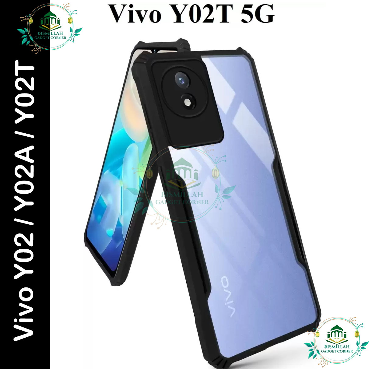 Picture of Phone case for Vivo Y02 / Vivo Y02A / Vivo Y02T back cover Mobile Back Case Soft Silicone Phone Cover - মোবাইল ফোন - Phoneo
